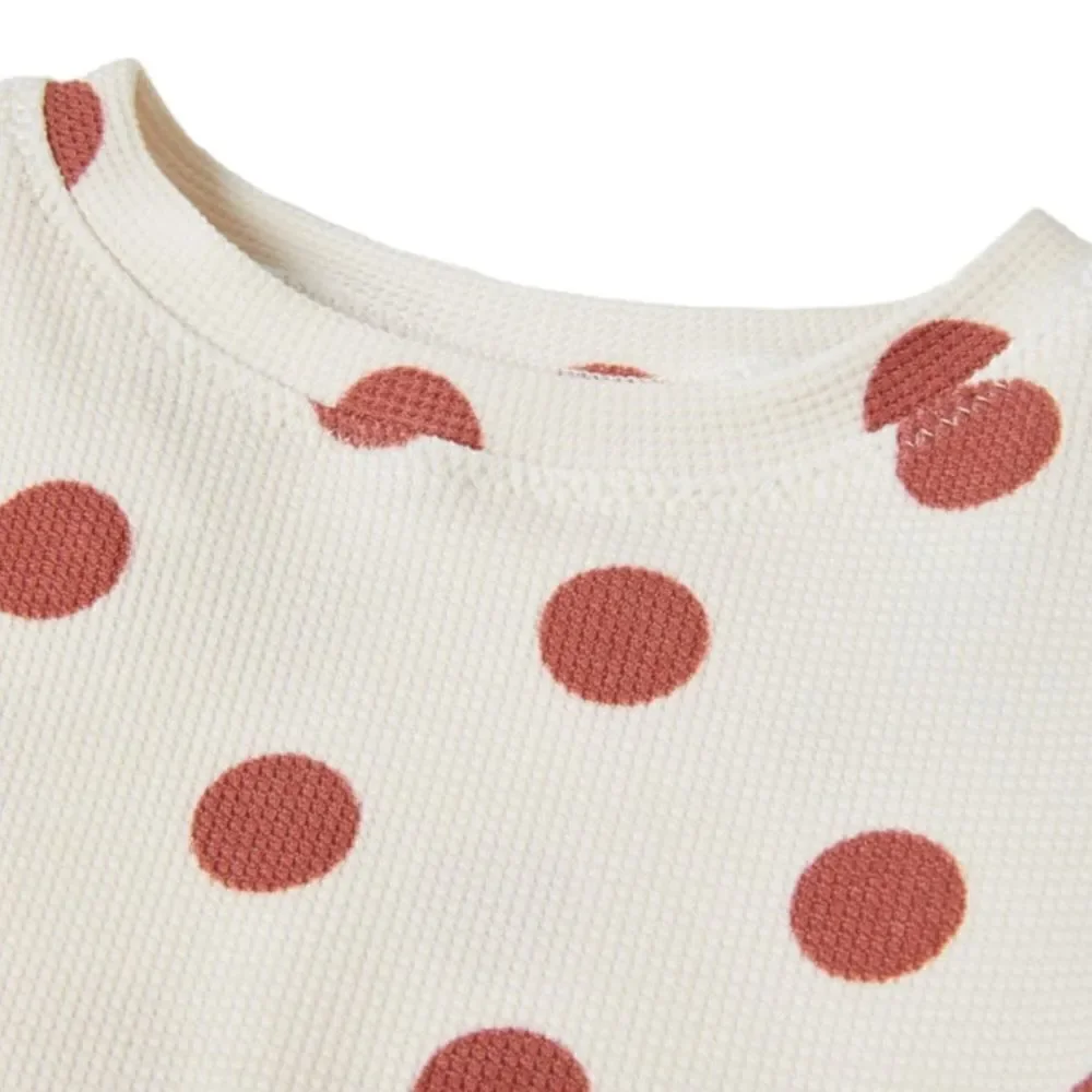 ZARA Kids | Beige Brown | POLKA DOT RASH GUARD NWT Size 4
